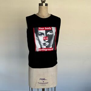Black “The Broad” Graphic Tank Top